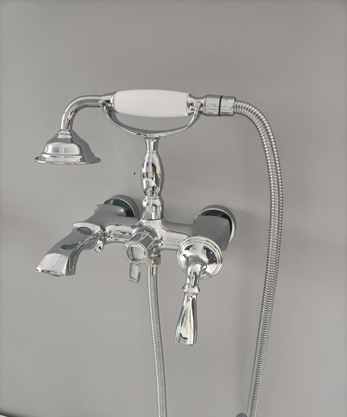 Wall-Mounted Bath-Shower Mixer - Chrome - Santa Cruz