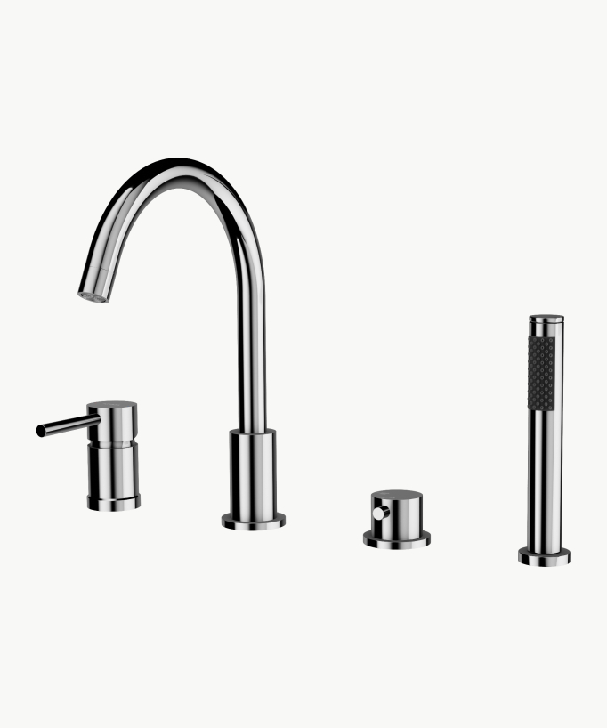 4-Hole Deck-Mounted Bath-Shower Mixer - Corbeau