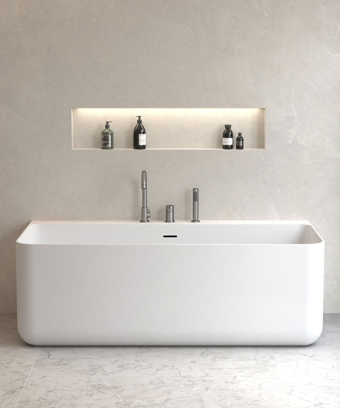 3-Hole Deck-Mounted Bath Mixer - Gunmetal - Corbeau