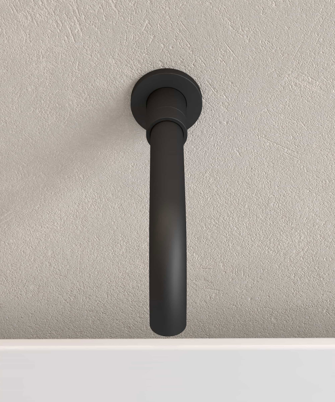 Concealed Bath Mixer Tap - Black - Corbeau