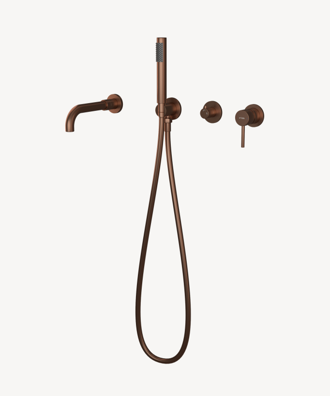 4-Hole Concealed Bath Mixer - Corbeau