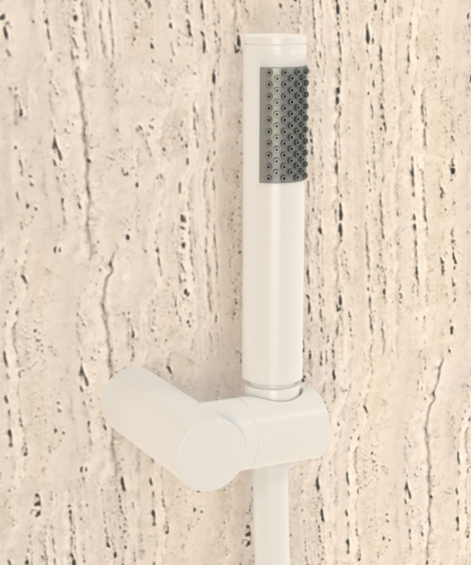 Wall-Mounted Thermostatic Shower Mixer - White - Corbeau