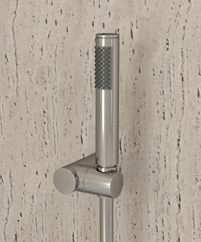 Wall-Mounted Thermostatic Bath Mixer - Chrome - Corbeau