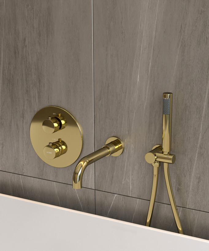 Concealed Thermostatic Bath Mixer - Corbeau
