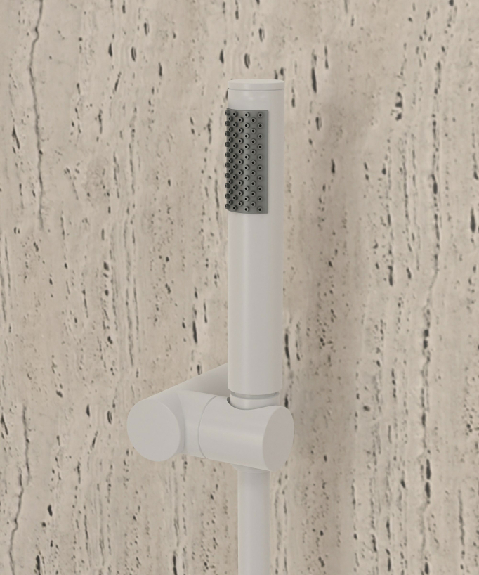 Wall-Mounted Thermostatic Bath Mixer - White - Corbeau