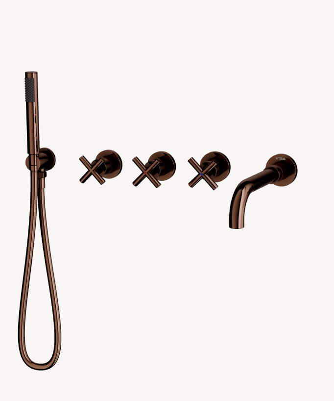 5-hole concealed bath mixer tap – Corbeau