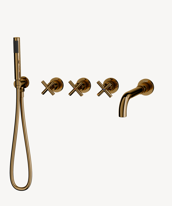 5-hole concealed bath mixer tap – Corbeau