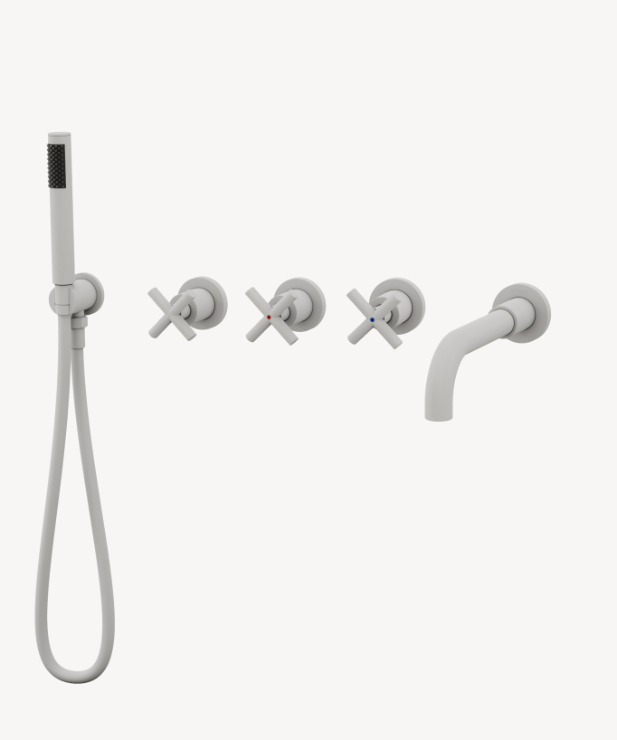 5-hole concealed bath mixer tap – Corbeau