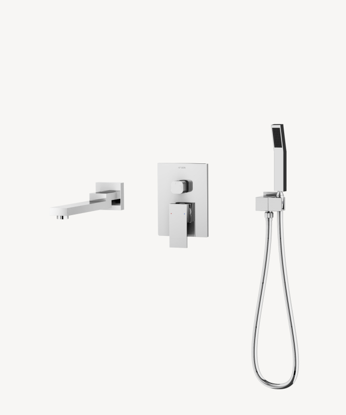 Concealed Bath Mixer - Chrome - Sirius