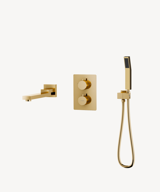 Concealed thermostatic bath-shower mixer set – Sirius