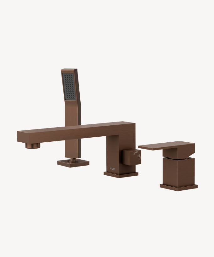 3-Hole Deck-Mounted Bath-Shower Mixer - Sirius