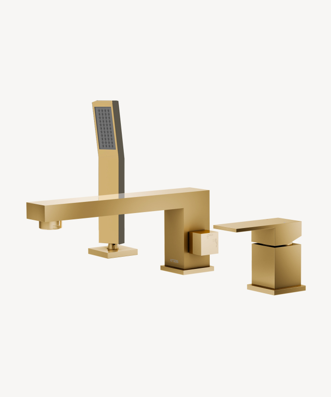 3-Hole Deck-Mounted Bath-Shower Mixer - Sirius