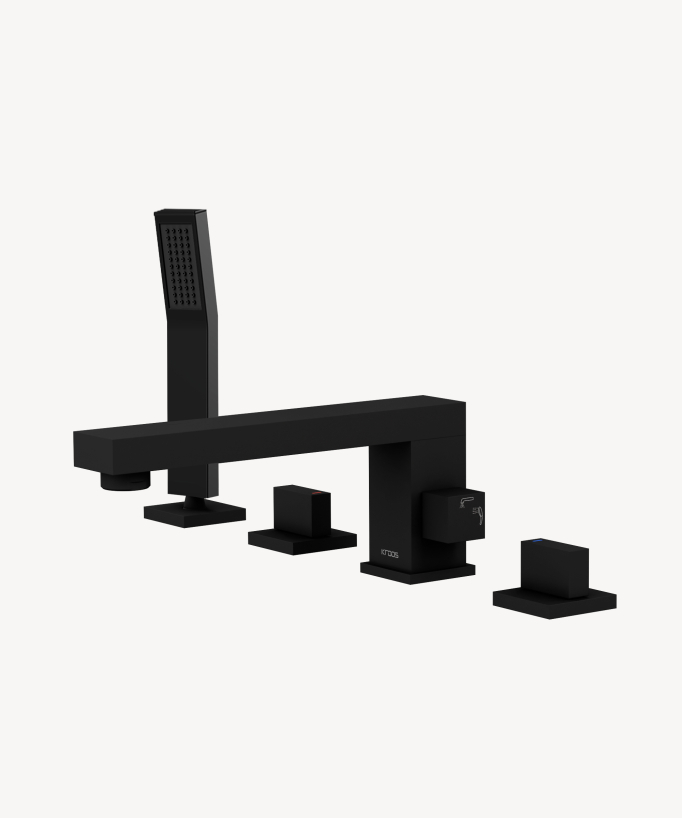 4-Hole Deck-Mounted Bath-Shower Mixer - Sirius