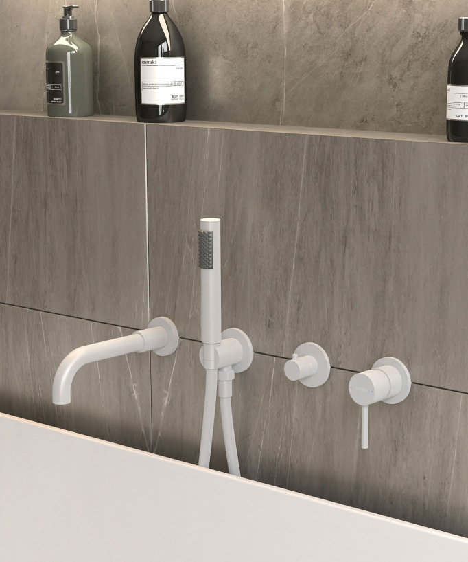 4-Hole Concealed Bath Mixer - Corbeau