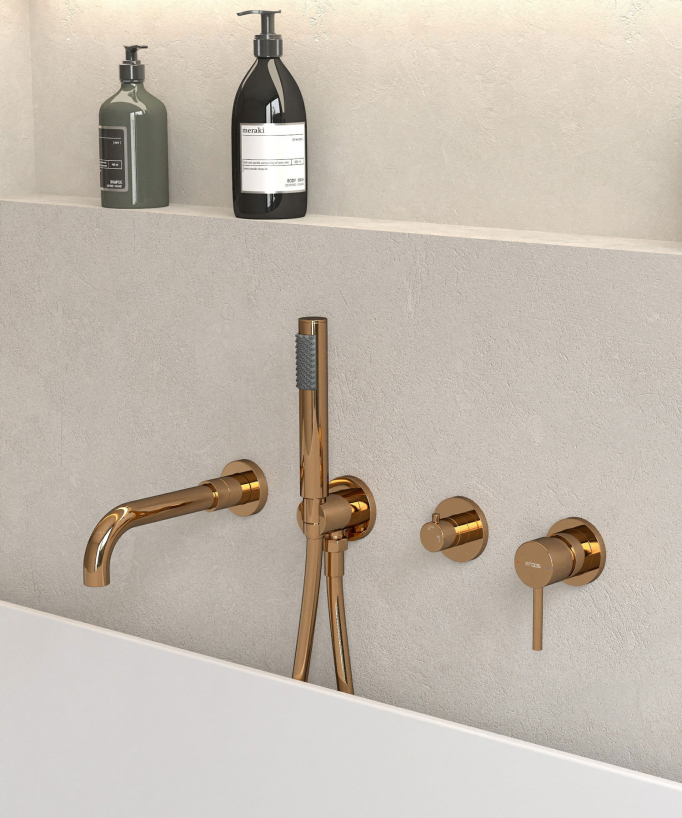 4-Hole Concealed Bath Mixer - Corbeau