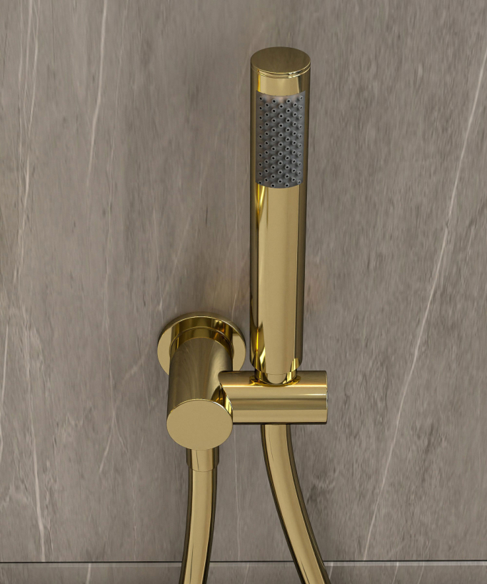 Concealed Bath Mixer Tap - Gold - Corbeau