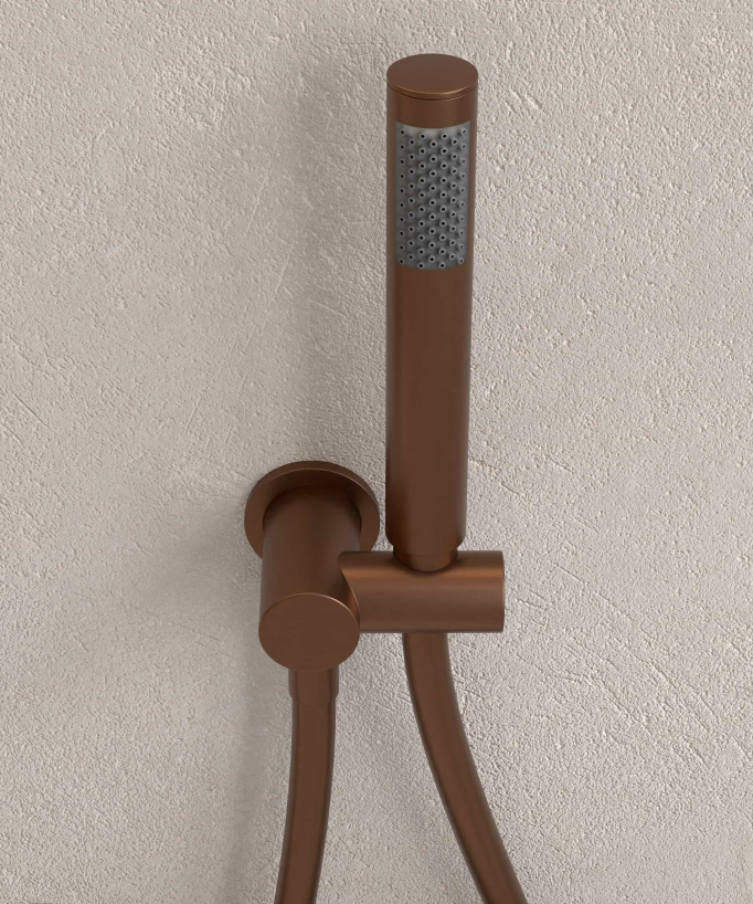 Concealed Bath Mixer Tap - Brushed Rose Gold - Corbeau