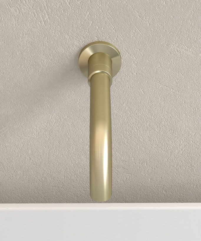 Concealed Bath Mixer Tap - Brushed Gold - Corbeau