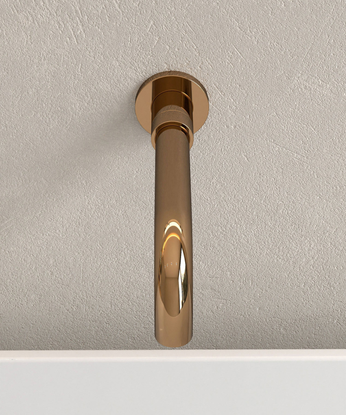 Concealed Bath Mixer Tap - Rose Gold - Corbeau