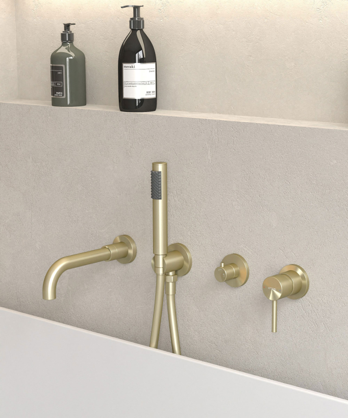 4-Hole Concealed Bath Mixer - Corbeau