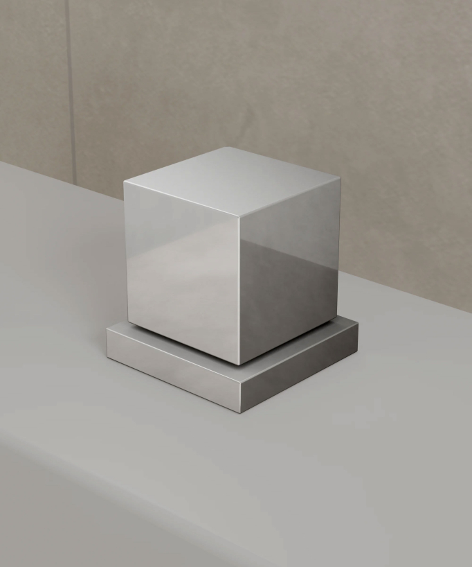 Deck-Mounted Bath Mixer - Chrome - Thilia