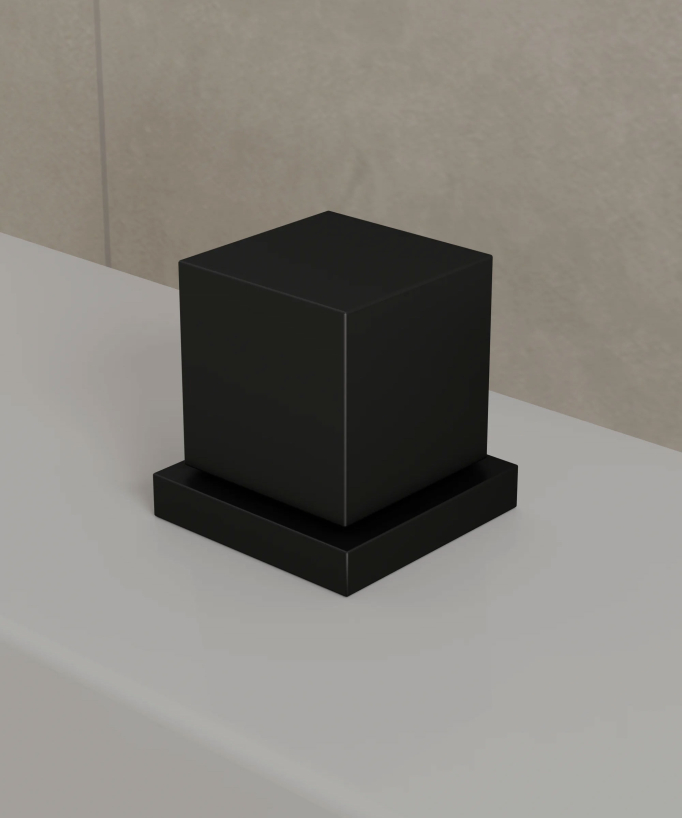 Deck-Mounted Bath Mixer - Black - Thilia