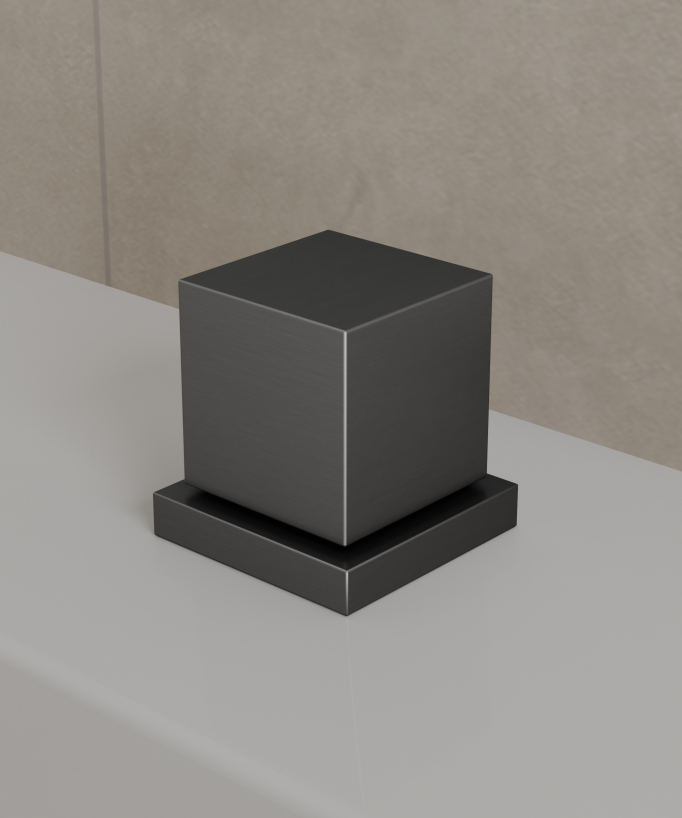 Deck-Mounted Bath Mixer - Gunmetal - Thilia