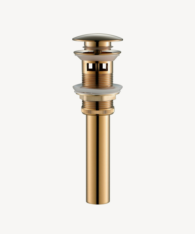 Click-Clack Basin Waste - Glossy Gold
