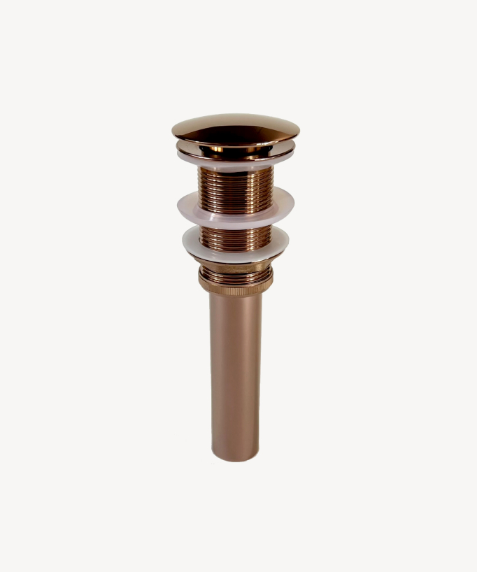 Basin Waste - Rose Gold - Unslotted