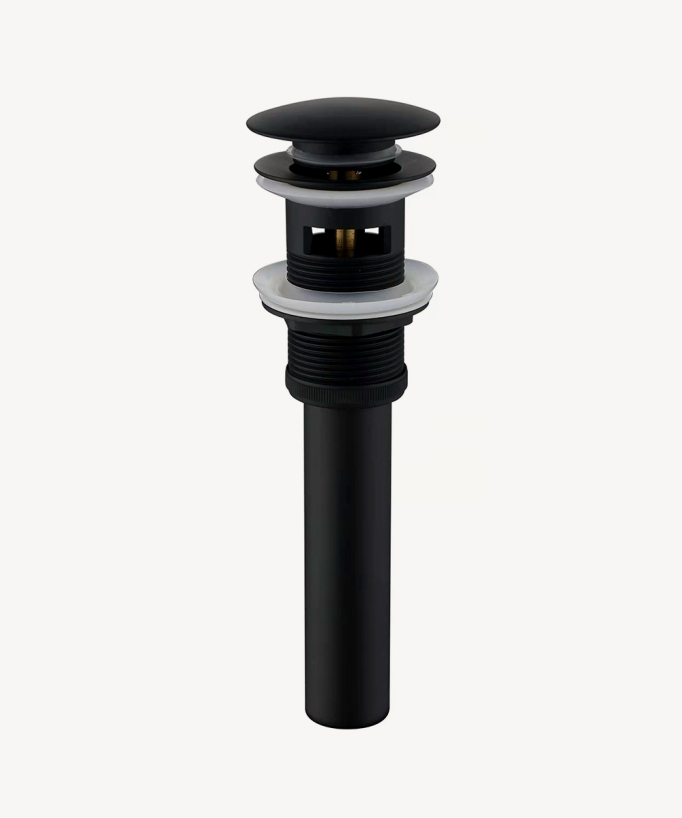 Click-Clack Basin Waste - Black - Slotted