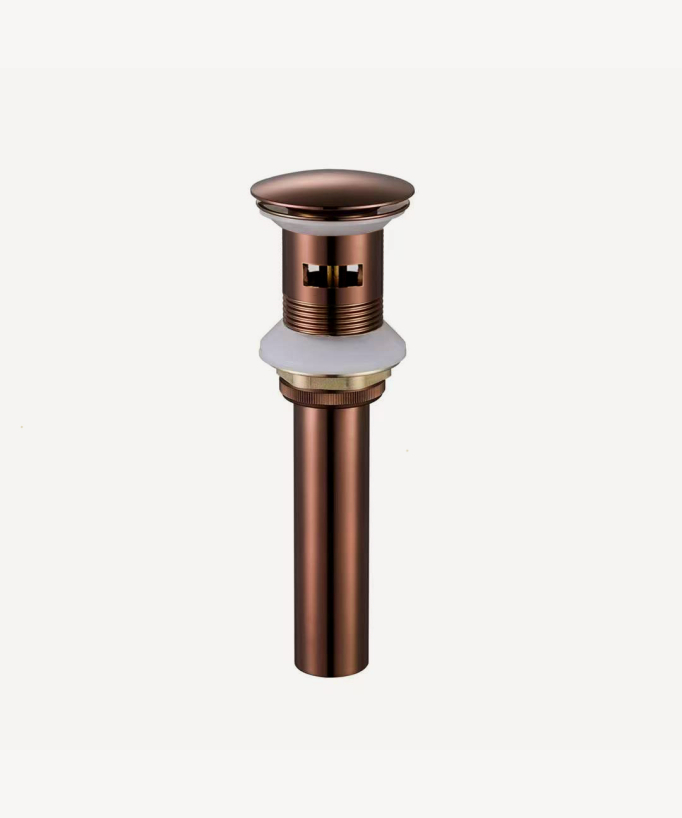 Basin Waste - Brushed Rose Gold - Slotted