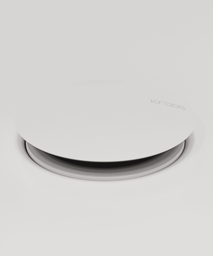 Click-Clack Basin Waste - White - Unslotted