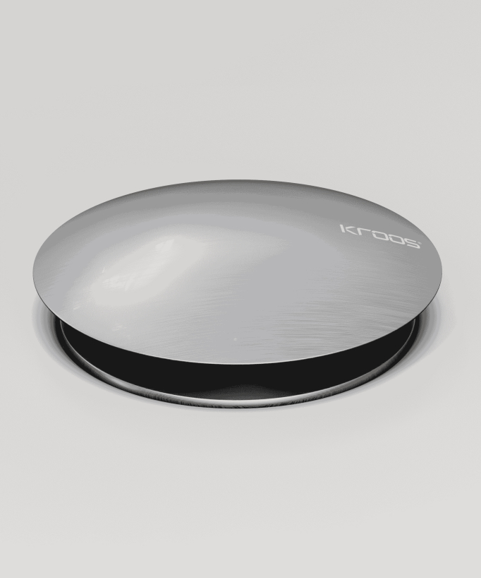 Click-Clack Basin Waste - Brushed Nickel - Unslotted