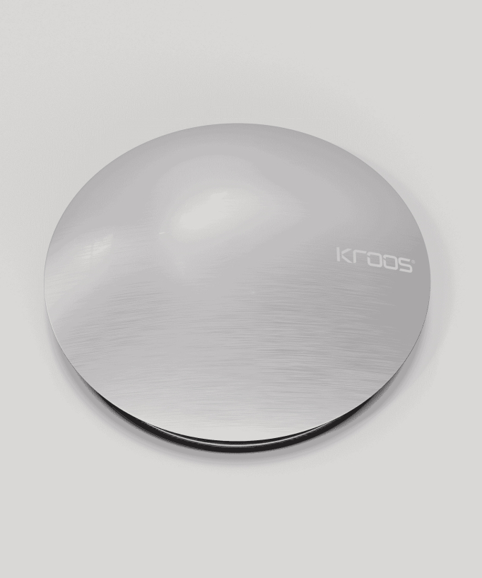 Click-Clack Basin Waste - Brushed Nickel - Unslotted