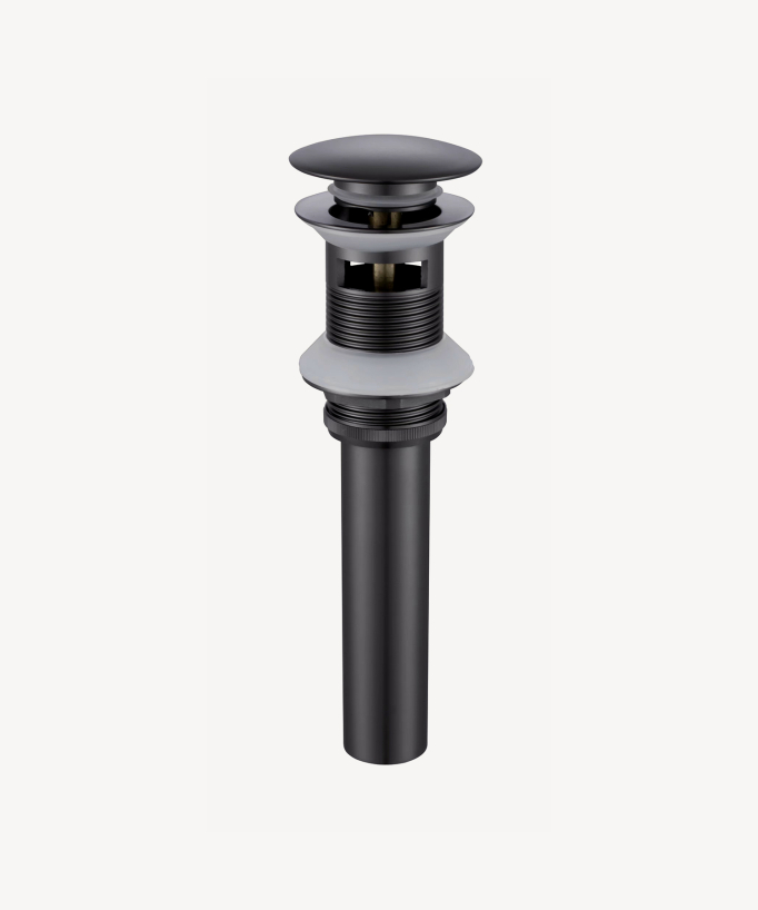 Click-Clack Basin Waste - Gunmetal - Unslotted