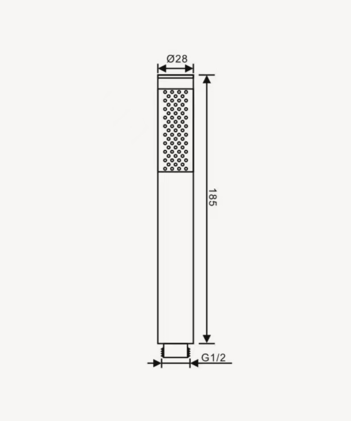 Corbeau Slim Handheld Shower - Gunmetal Brass