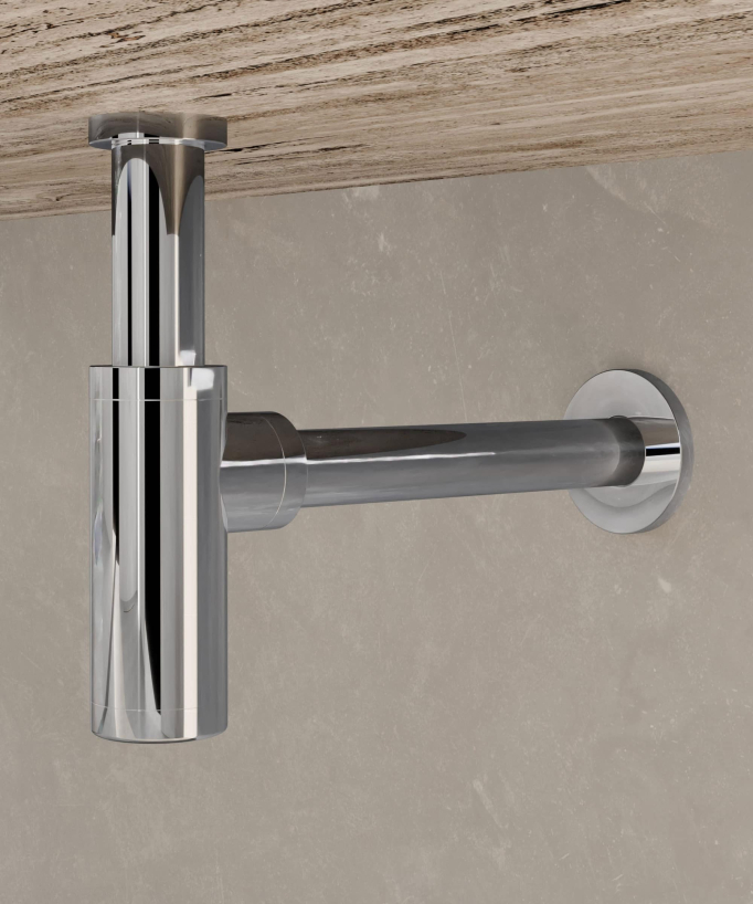 Basin Bottle Trap - Chrome