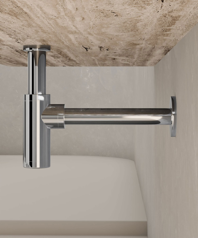 Basin Bottle Trap - Chrome