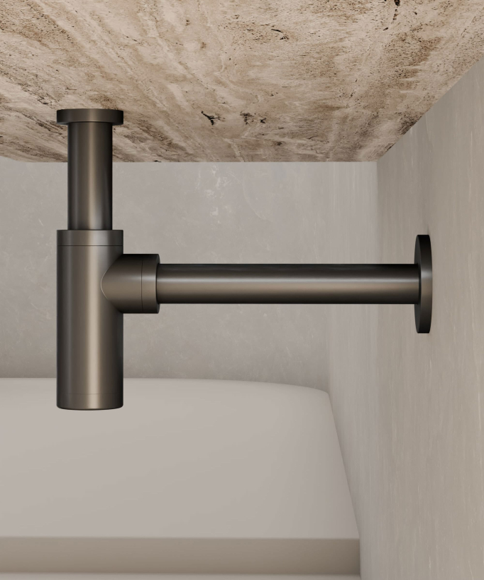 Basin Bottle Trap - Gunmetal
