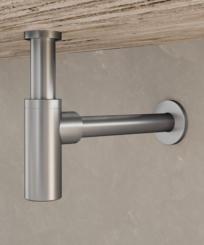 Basin Bottle Trap - Brushed Nickel