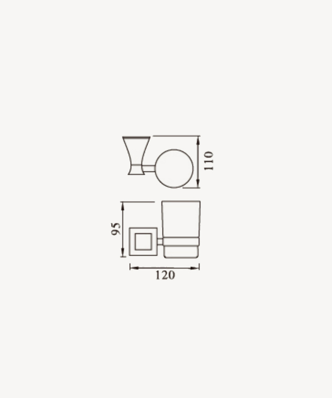Chloe Wall-Mounted Tumbler Holder