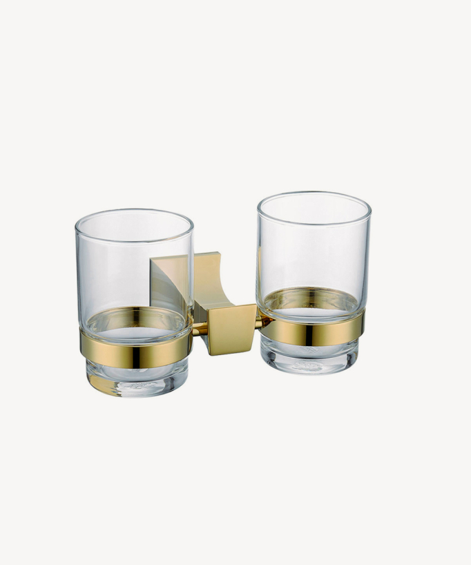Chloe Wall-Mounted Double Tumbler Holder