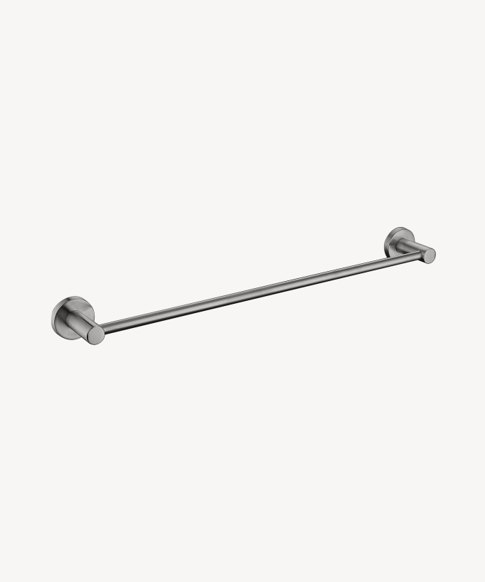 Corbeau Single Towel Rail - Brushed Nickel