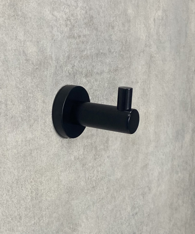 Tokio Round Robe Hook - Black