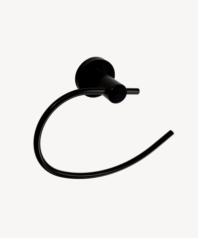 Corbeau Towel Ring - Black