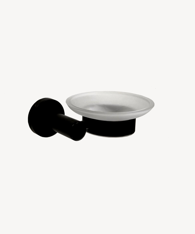Corbeau Wall-Mounted Soap Dish - Black