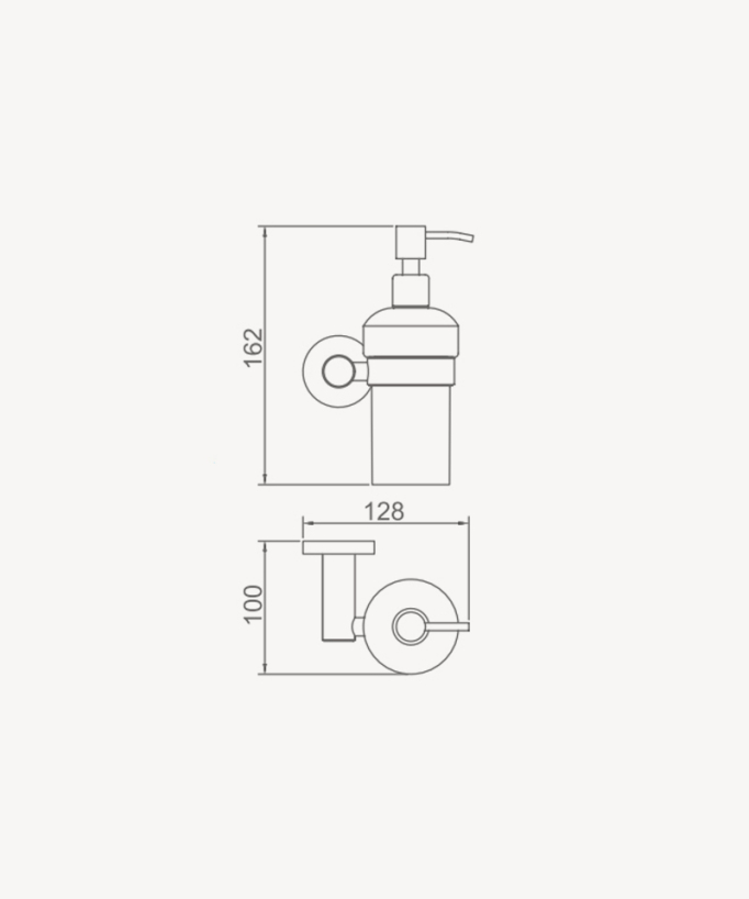 Tokio Wall-Mounted Soap Dispenser - Black