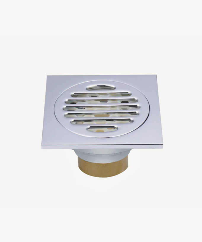 Built-in Floor Drain with Grate
