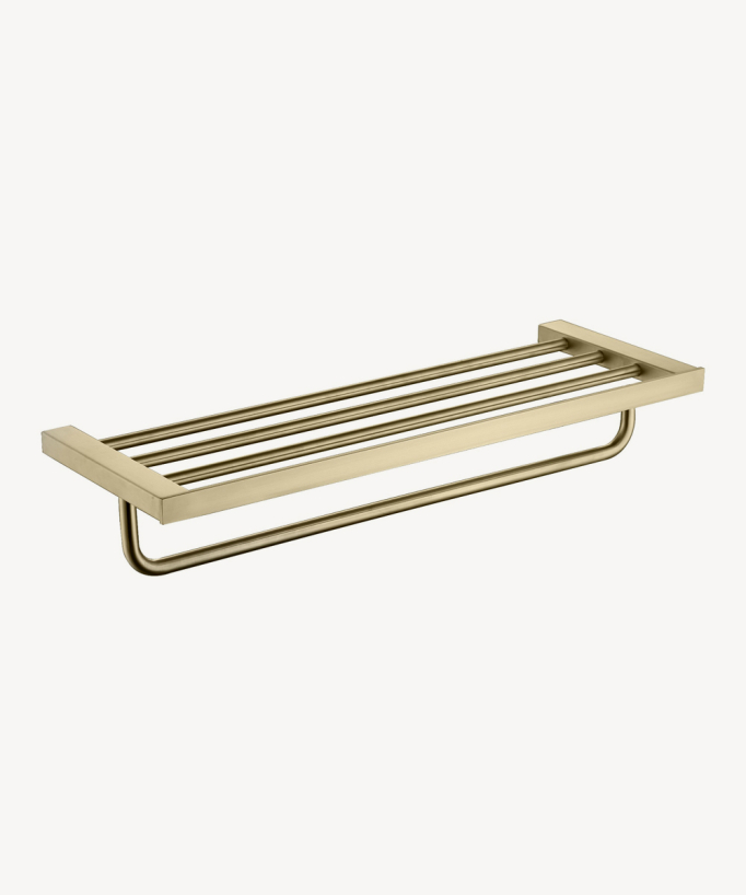 Sirius Wall-Mounted Towel Rack - Brushed Gold