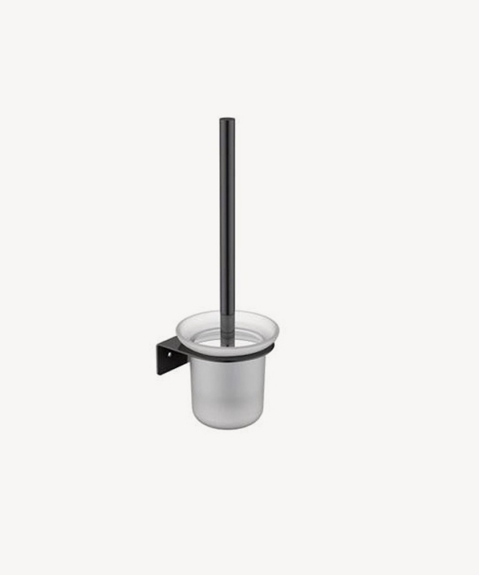 Kobe Wall-Mounted Toilet Brush Holder - Gunmetal